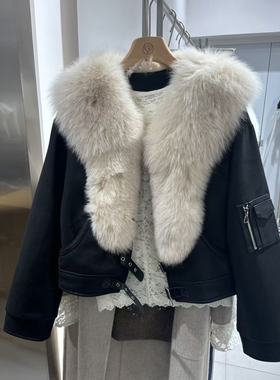 ROSEALYSSA若诗莉莎2025冬狐狸毛羽绒夹克皮草R5402-2804-3399