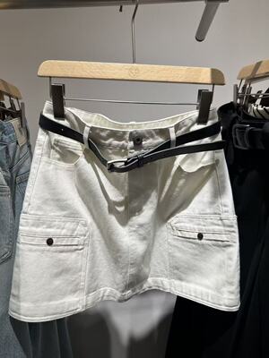 ROSEALYSSA若诗莉莎2026春季新款简约工装半身裙R6201-1601-499