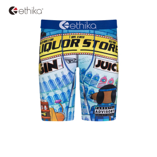 男生潮牌 衩内裤 Ethika联名SnoopDogg狗爷说唱Rap男士 透气平角裤