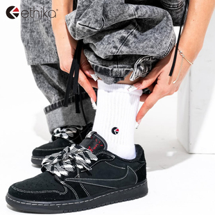 中筒袜子防臭吸汗透气ins风男女运动长袜 任选3双 Ethika 209元