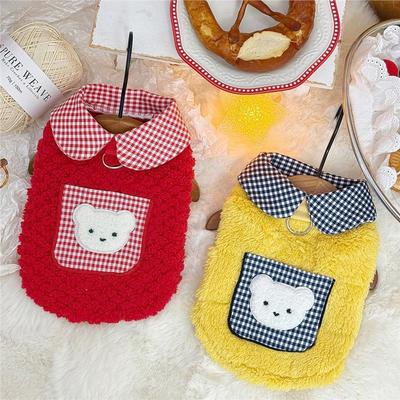 狗狗衣服中小型犬秋冬保暖宠物泰迪比熊柯基小狗猫咪衣服加绒背心