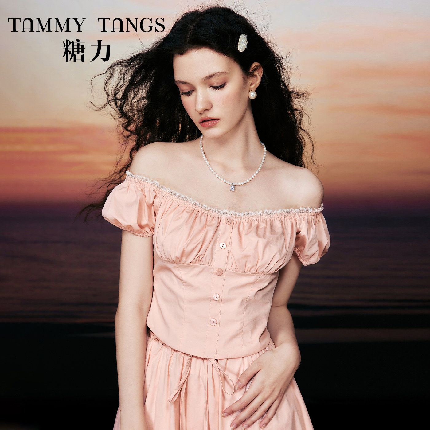 商场同款糖力 粉色少女蕾丝花边衬衫女夏季显瘦短袖短款衬衣上衣,女装/女士精品,衬衫,淘宝优惠券,粉丝福利购,淘宝优惠卷