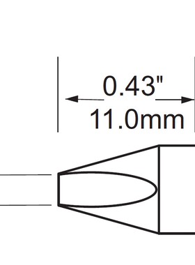 美国METCAL无铅焊接凿型烙铁头SFV/STV/SCV-CH25适用于MFR-H2-ST