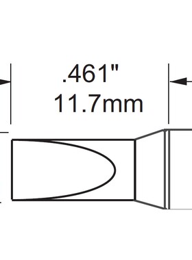 美国METCAL无铅焊接凿型烙铁头SFV/STV/SCV-CH50AR适用于MFR-H2-S