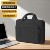 Mysterious Black[Thickened Shockproof Soft Velvet Cotton Laptop Compartment][Smooth Brand Zipper][Upgraded Pull Rod Strap](Large Capacity, Anti-Fall and Waterproof - Comes with Shoulder Strap)