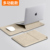 Warm Apricot Color [Multi-Function Stand-Can Be Used as a Mouse Pad] Plush Lining Does Not Damage the Machine - Vertical Opening