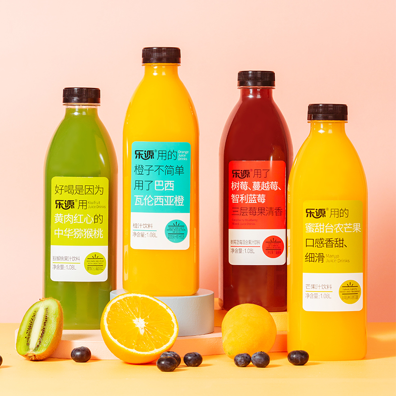 乐源壹品蔓越莓家庭装猕猴桃汁