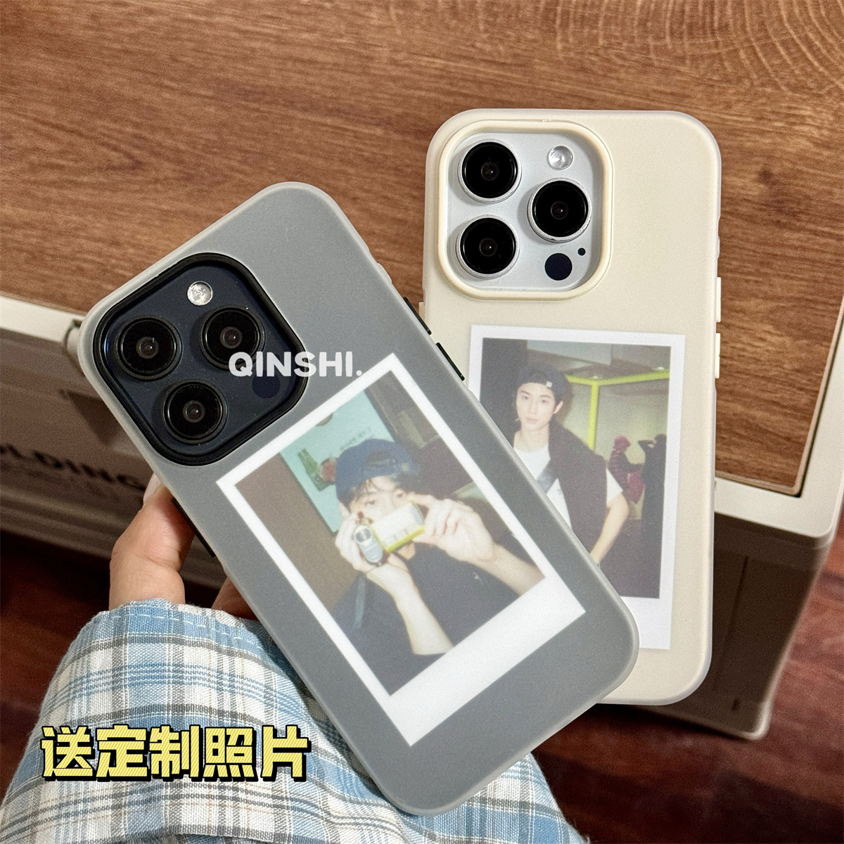 ins风纯色二合一苹果手机壳