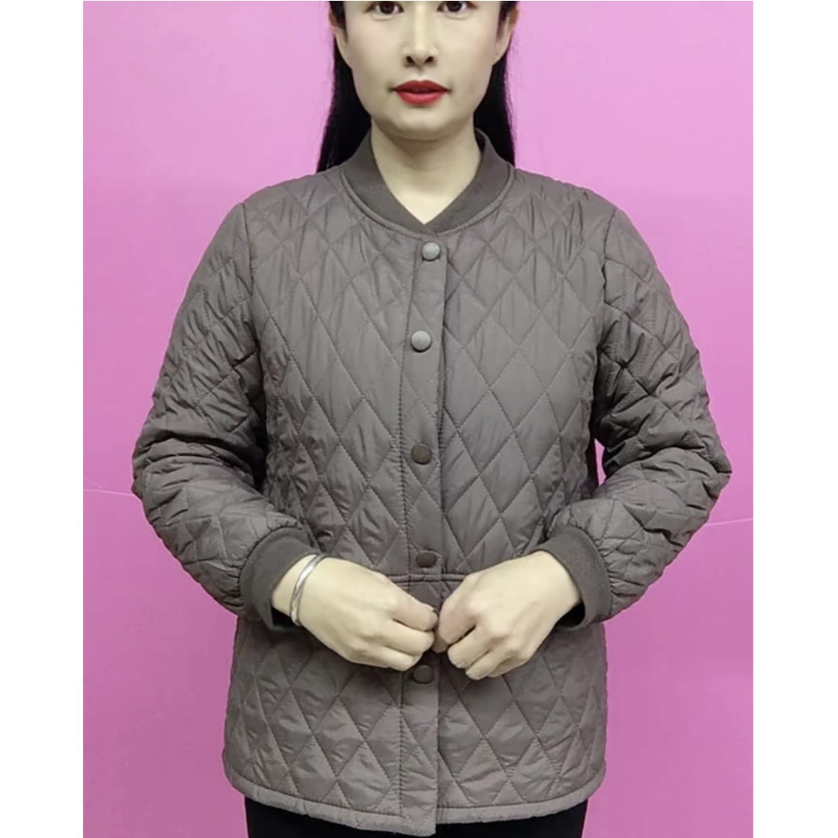 2025秋冬新款中老年妈妈装棉衣外套女时尚百搭夹棉保暖棉服上衣潮