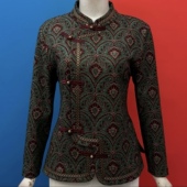 打底衫 秋冬新款 潮 时尚 洋气高档中老年妈妈装 女士加绒国风长袖 小衫