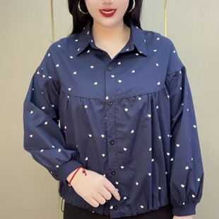 2026春秋新款时尚碎花衬衫女休闲简约减龄上衣气质显瘦翻领衬衣潮