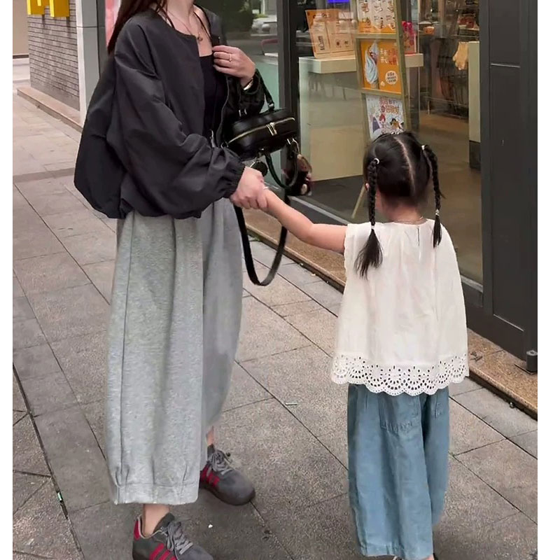 个性束脚压褶时尚灰色裤子