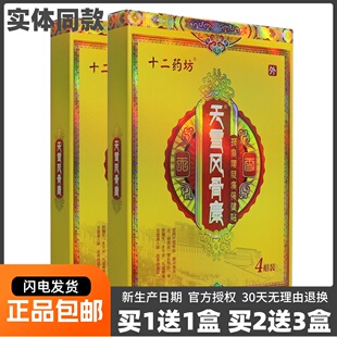 买1送1十二药坊天雪风骨康颈肩腰腿痛保健贴4片关节腰椎不适正品