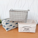 布艺收纳盒棉麻家居衣物整理箱筐抖音同款 书本零食杂物脏衣箱大号