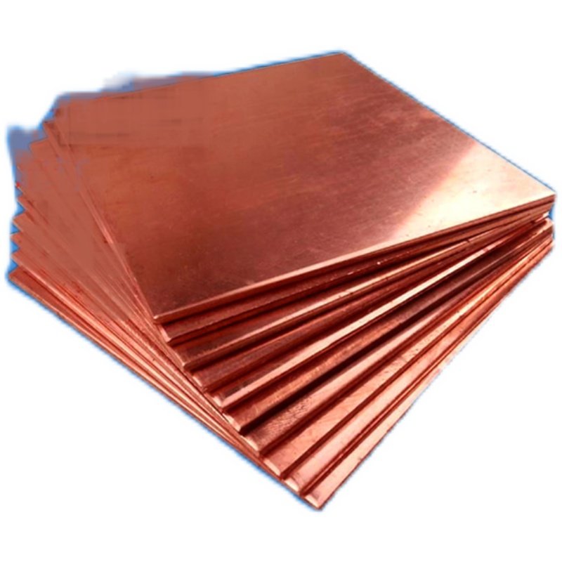 t2紫铜板零切激光切割铜片打孔折弯镀锡加工紫铜连接片纯铜片