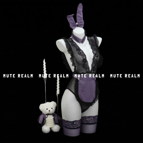 谧境空间「紫夜兔姬」可爱纯欲制服性感女仆套装qqny