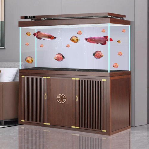 缸内无管件鱼缸客厅无管道静音