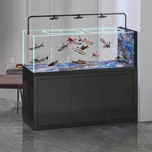 吉罗缸极窄水刀一体拉筋底滤鱼缸