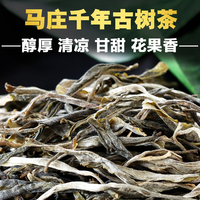 云南普洱茶生茶马庄千年古树纯料普洱茶生茶散茶生普洱500克茶叶