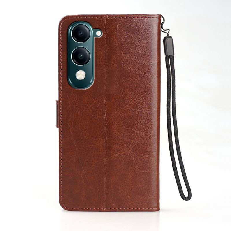 适用VIVOY19E手机壳翻盖VIVO Y19E保护套皮夹外壳6.74英寸v0iv插卡vi0v硅胶vibo膜vixo全包vivi防摔Ⅴivo男士