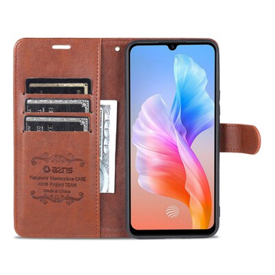 适用vivoV23e手机壳6.44英寸V23e 5G保护套皮夹vivoV2126外壳翻盖viuo钢化膜V1VO插卡vivi硅胶wiwo防摔viov全