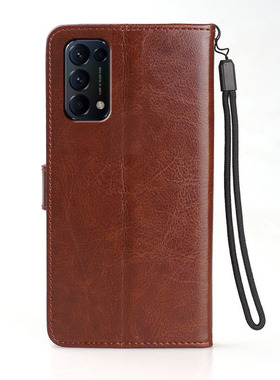 适用oppoPEGM00手机壳皮夹oppoReno5保护套翻盖式oppoPEGMOO外壳6.43英寸pporCPH2145膜0pp0Reno5 5G全包poop