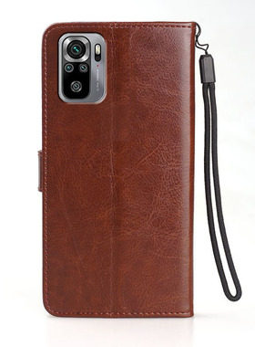 适用 红米NOTE10 4G手机壳皮夹小米M2101K7AG保护套翻盖小米M2101K7AI外壳6.43英寸NOTO全包NOTE104G防摔REDM