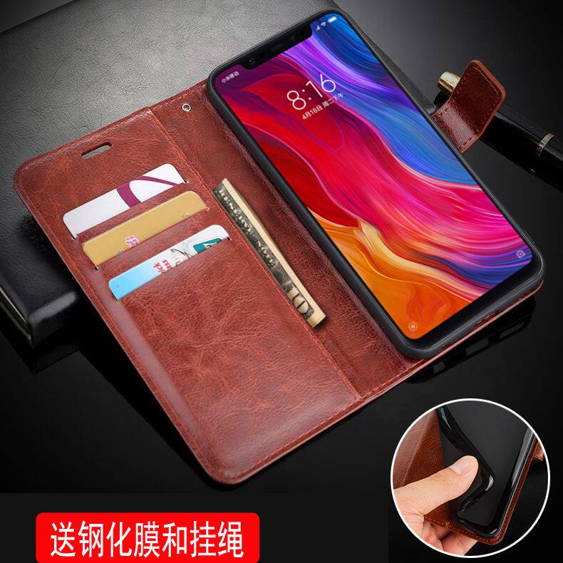 适用 小米8手机壳小米八m1805e2a女款m1803e1a翻盖ml8八ml8皮套mce18