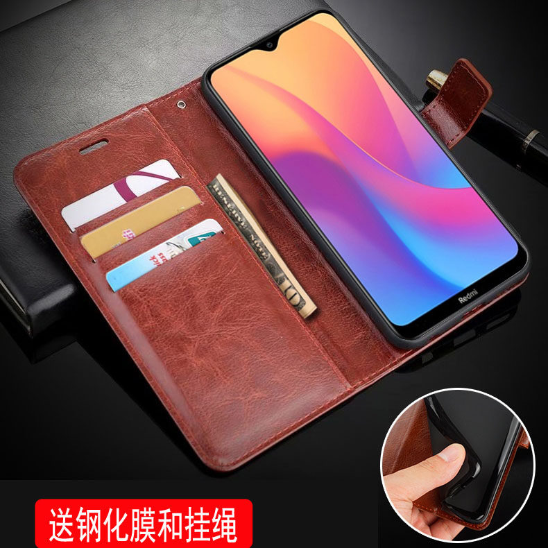 适用 小米红米m1908c3ke手机壳翻盖redmi028a外壳皮夹红米8a保护套