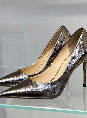 妃梵轻奢女鞋店FF21CD5447尖头高跟鞋女细跟2021春季新款9CM