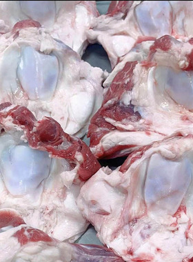 8斤多筋多肉大个牛窝骨新鲜牛膝盖骨网红吃播黄牛肉  牛大骨4000g