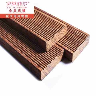 中国户外防腐木板材实木地板室外露台原木料柳桉木材大木方