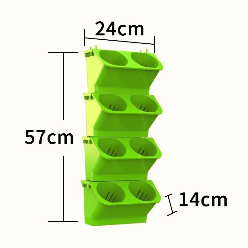 免打孔免钉贴室内阳台墙面绿化种植盒植物墙壁挂花盆户外多层