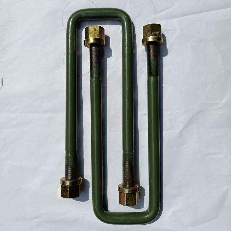 40镀烙钢板卡子 u型螺丝 加粗加强型 骑马螺丝 半挂车配件 富华桥