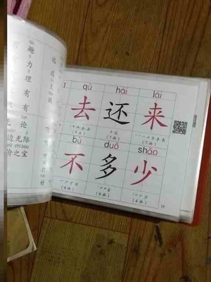 一年级生字卡片和书同步识字卡片生字生词生字卡片套袋卡片保护套