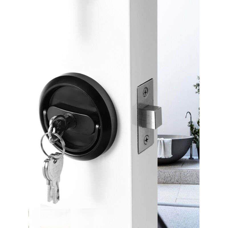 隐形门锁拉环锁暗锁卧室内门锁门锁家用通用型木房隐形锁木门锁具