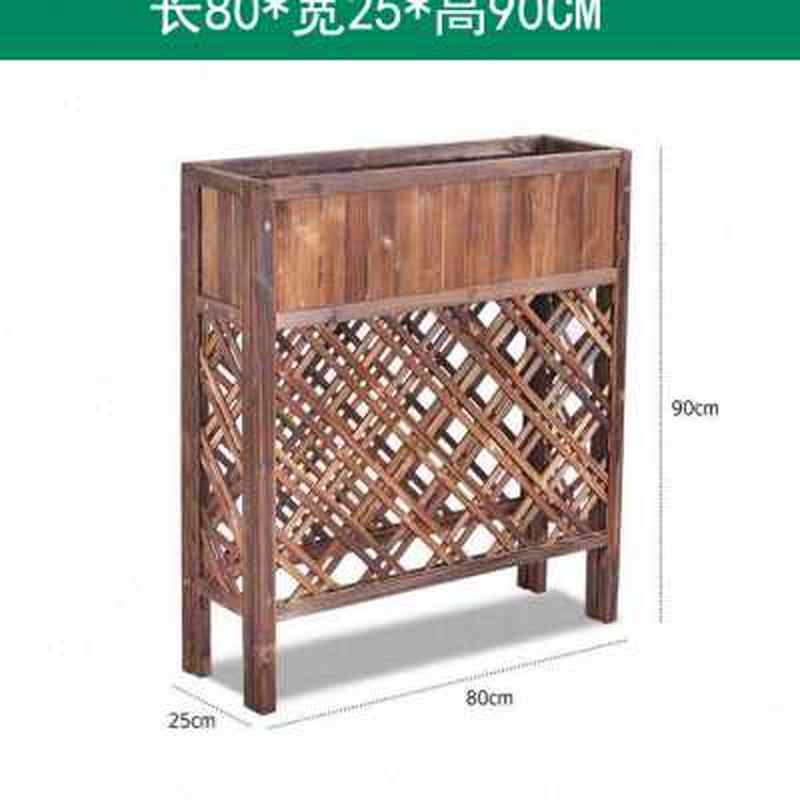 室外栅栏木花架防腐木隔断围栏庭院护栏花园餐厅装饰花槽花盆架o