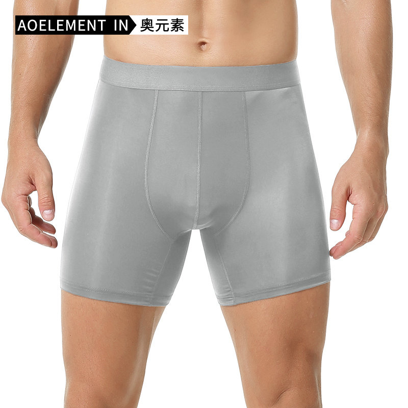 男士冰丝运动内裤男夏季薄款防磨腿跑步透气大码加长防磨裆平角裤,女士内衣/男士内衣/家居服,男平角内裤,淘宝优惠券,粉丝福利购,淘宝优惠卷
