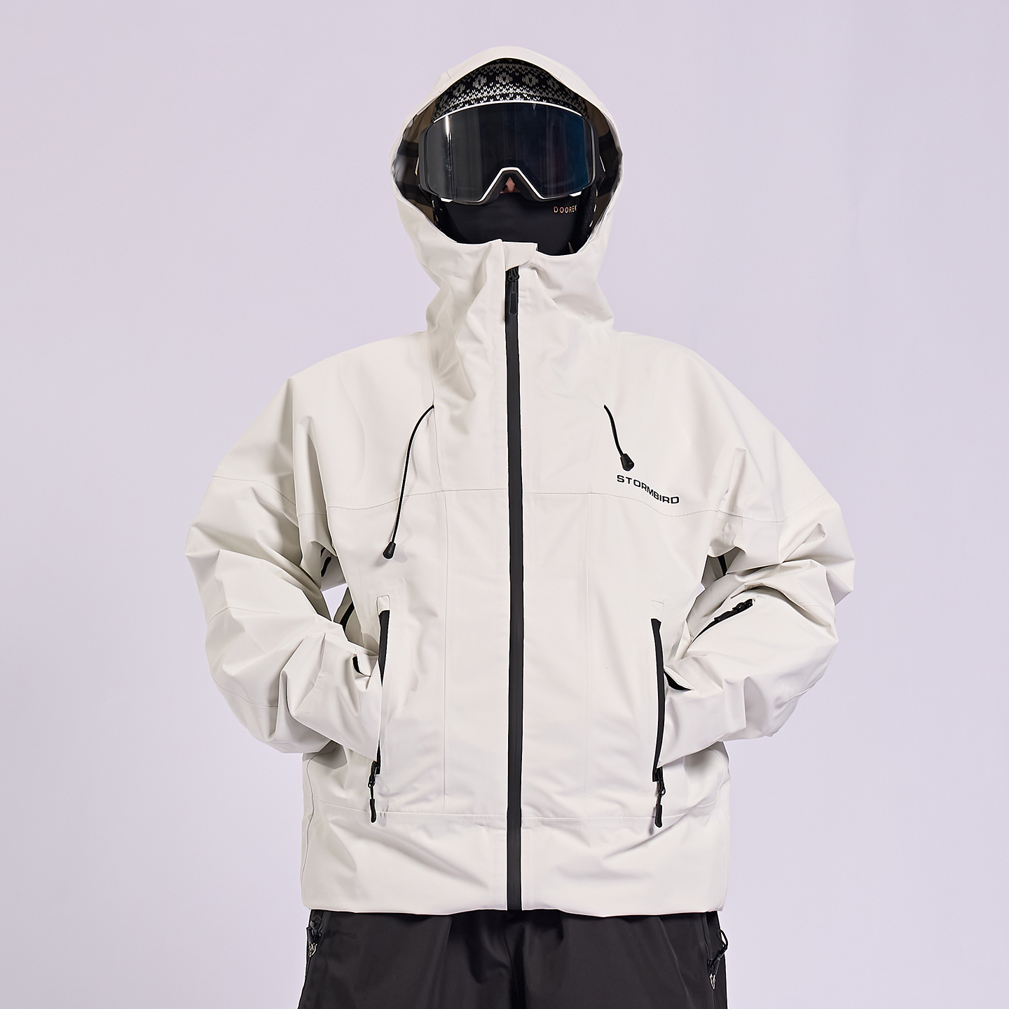 新款3L硬壳滑雪服上衣单双板男女同款防风防水全压胶冲锋衣外套