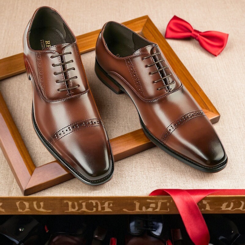 包邮皮鞋男士真皮新款商务正装鞋