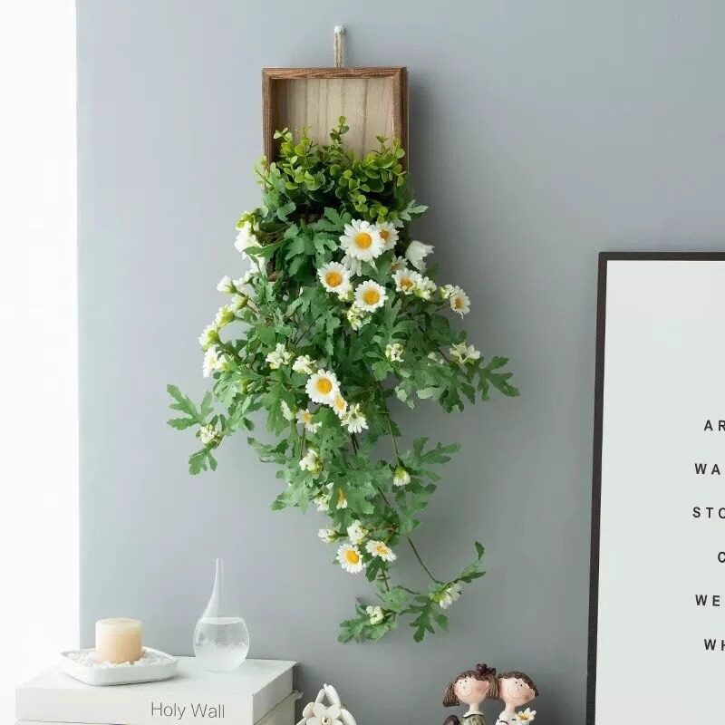 网红仿真绿植墙面假花餐
