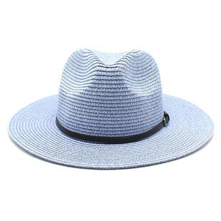 20-color summer foldable wide flat brim straw for sunhat