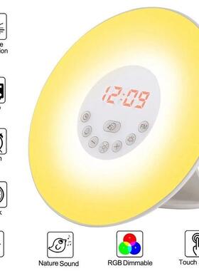 Wake Up Light Alarm Clock Sunrise/Sunset Simulation Luminous