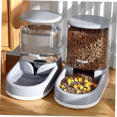pet automatic feeder food bowl dog cat water dispenser