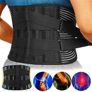 Lower Back Brace Lumbar Support Belt Adjustable Double Pull
