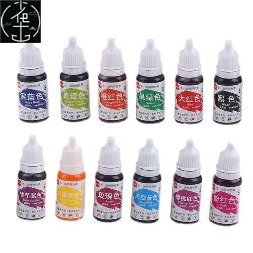 10ml Food Coloring Liquid Dye Pigment Baking Fondant Cooking