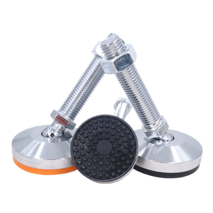 镀铬重型万向调节脚杯m16m20m24防滑减震机械脚实心重型可调地脚
