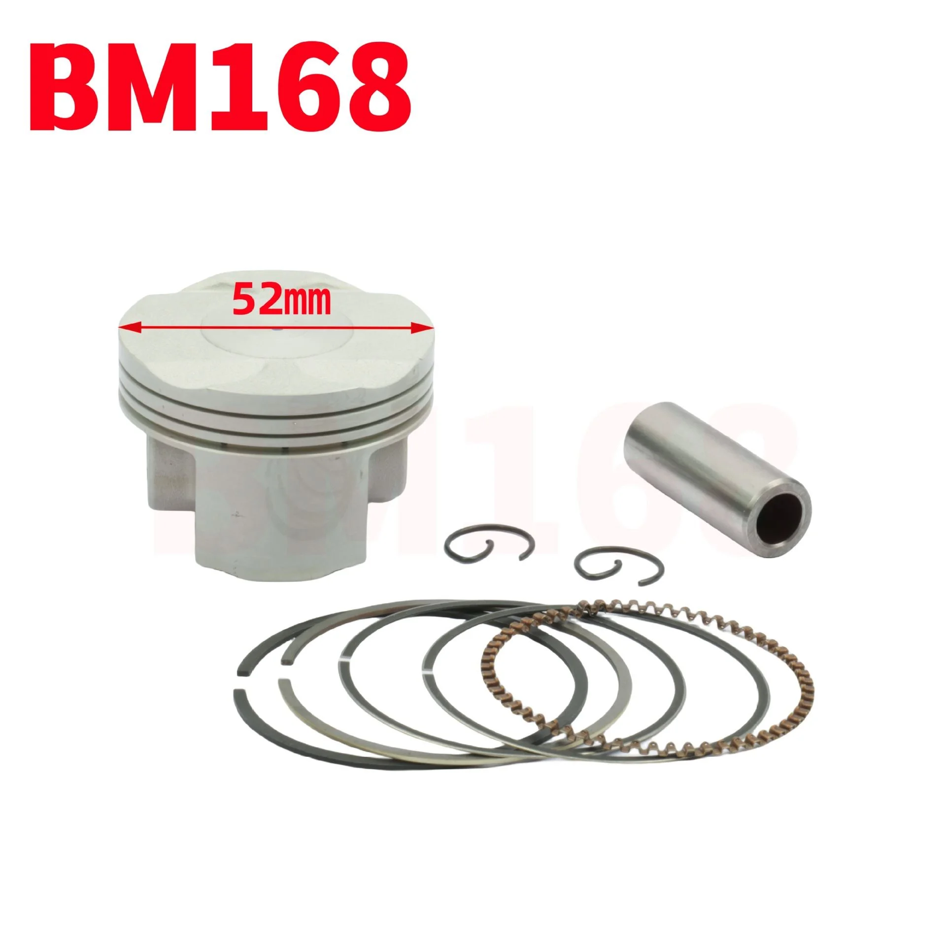 滑板车52mm活塞环套件适用于雅马哈XMax125 YP125R YP125RA VP125