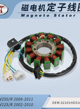 摩托车定子线圈配件适配GT250 GV250 2002-2010 12级电动车改装