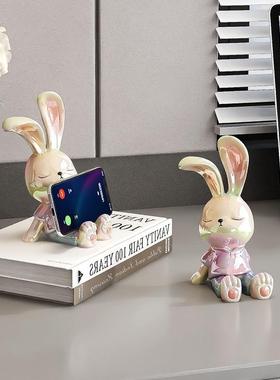 可爱萌宠手机支架摆件ipad平板支撑办公桌懒人通用多功能追剧神器